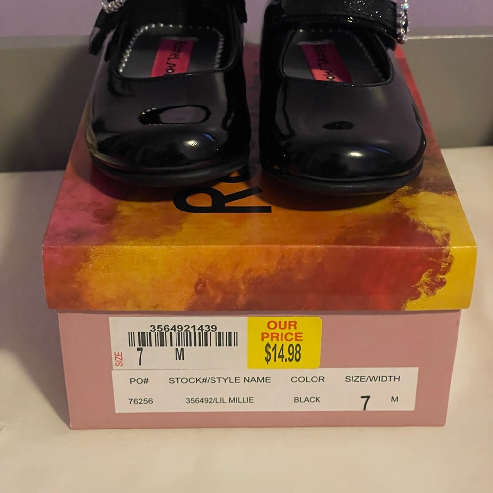 Rachel Shoes Black Dress Shoes for Kids
